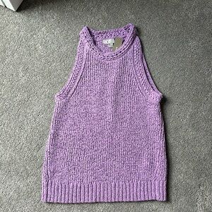 NBW JCREW XXS purple sweater tank!